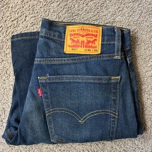 Levi's Men's Dark Blue Slim Straight Jeans